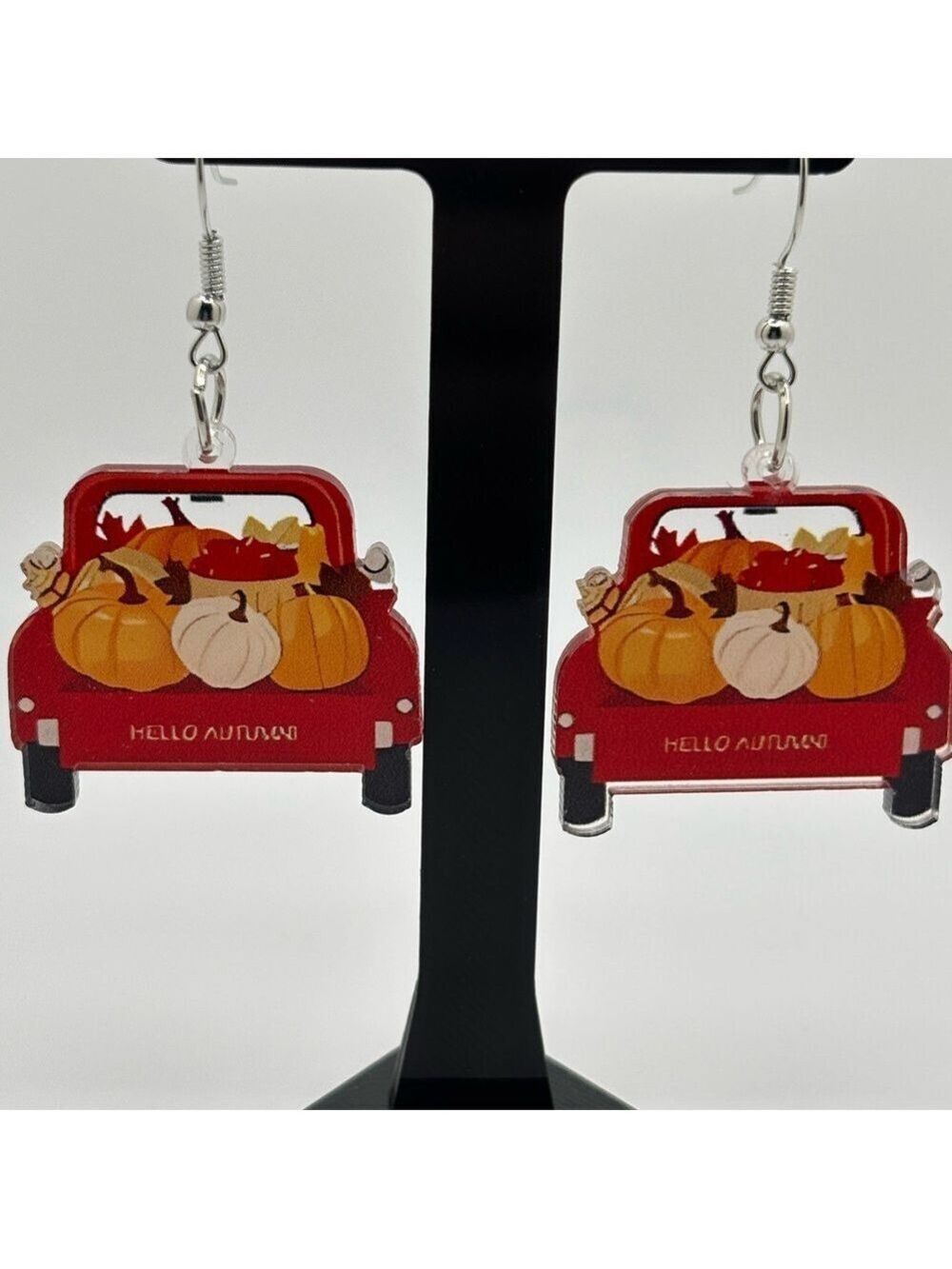 Red Truck Earrings Autumn